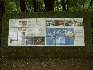 山麓部の解説板