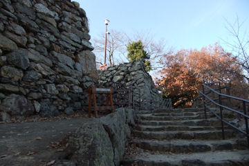 天守曲輪への石段