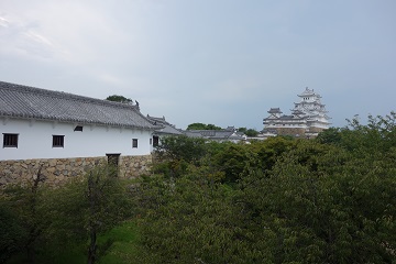 百間廊下から天守