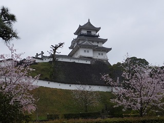 ニノ丸御殿から天守