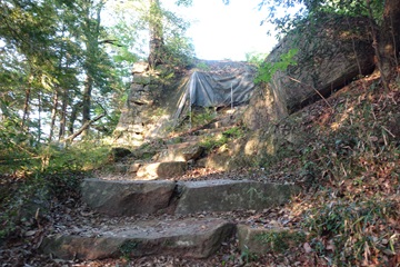 笠間城天主虎口外側