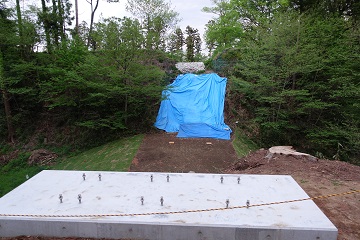 工事中（本丸西虎口門）