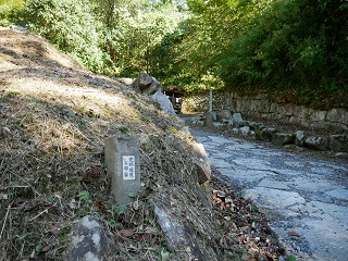 竹門跡付近（風吹門側）