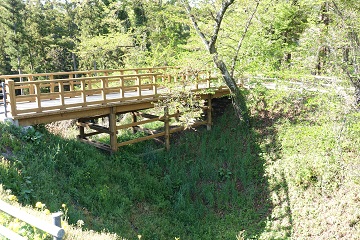 二郭北虎口から本郭堀切