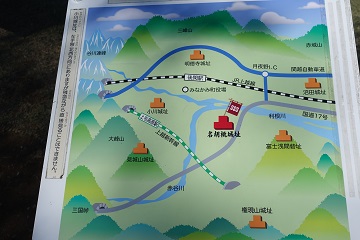 周辺城郭の略図