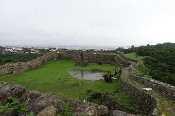 二の郭from一の郭、北側石垣