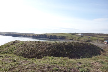 一号チャシ右側土塁