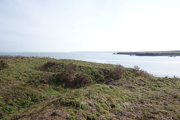 一号チャシ左側土塁