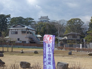 二の丸隅櫓と馬屋曲輪・馬出門の遠景