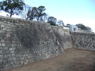 天守内堀の空堀部分