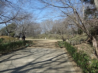 二の丸から一の門跡の辺り