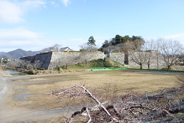 二の丸と本丸石垣(1)