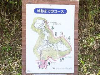 竹田城案内図