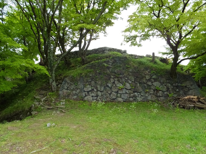天守台の西側石垣(台所・馬立・海老櫓跡側)