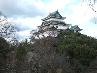 本丸跡から天守