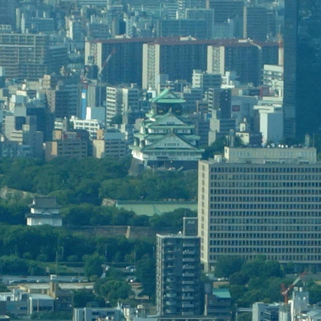 20160813_大阪城fromあべのハルカス